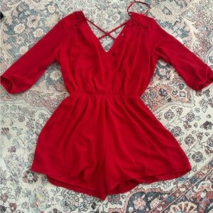 Monteau Cherry Red Sleeveless Top